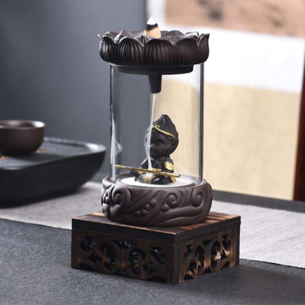 Monkey King Backflow Incense Burner Blackbrdstore