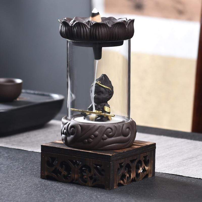 Monkey King Backflow Incense Burner Blackbrdstore