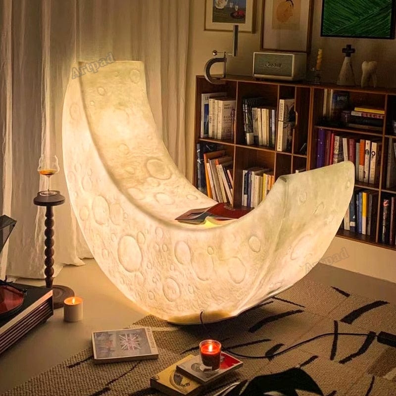 Moon Floor Seat Lamp Blackbrdstore