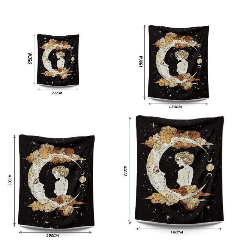 Moon Goddess Tapestry Blackbrdstore