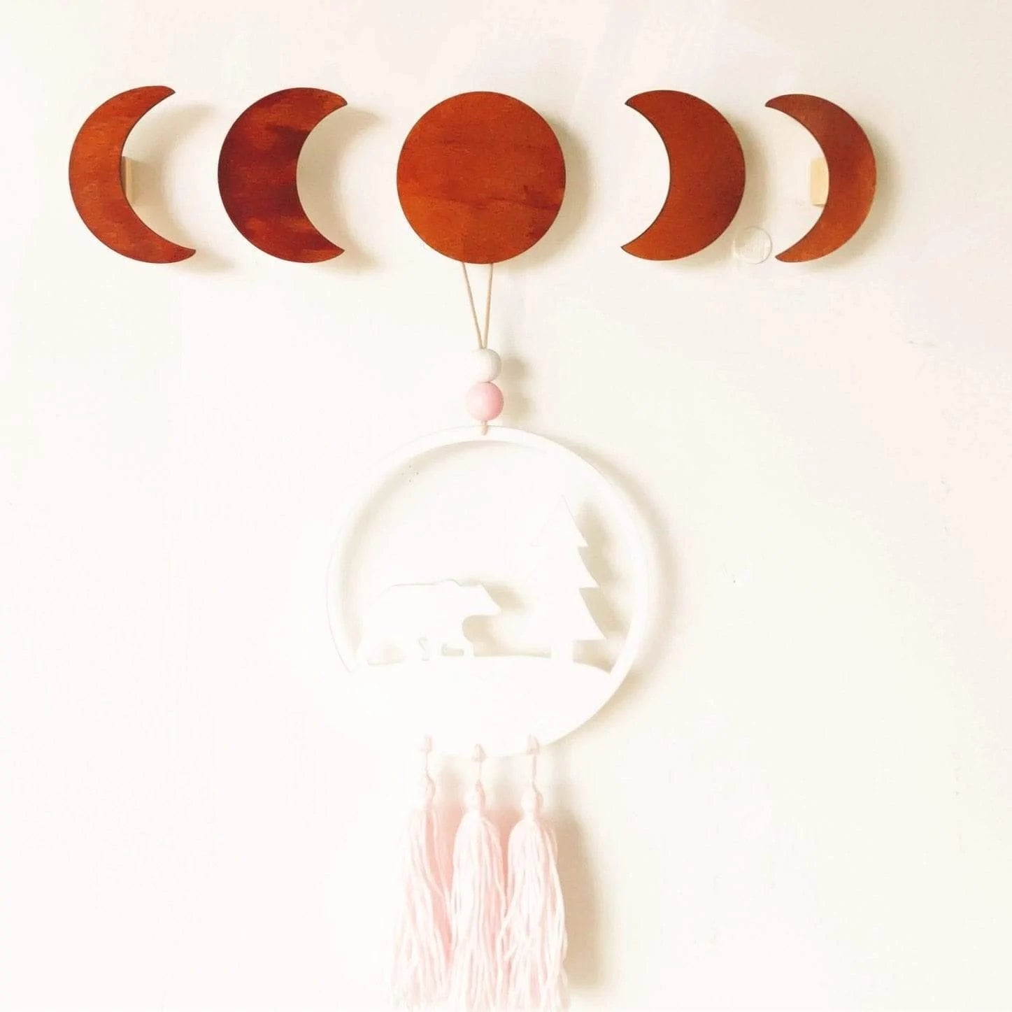 Moon Phases Wall Hooks Blackbrdstore