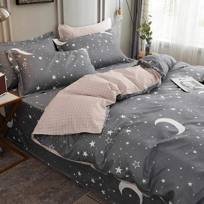 Moon & Stars Bedding Set Blackbrdstore