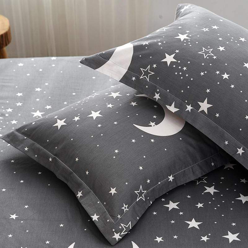 Moon & Stars Bedding Set Blackbrdstore