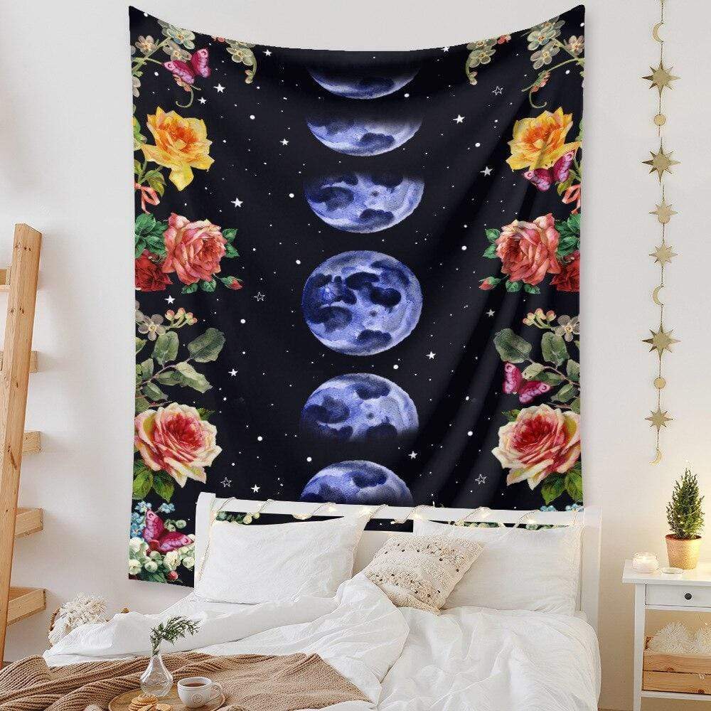 Moonligth Garden Tapestry Blackbrdstore