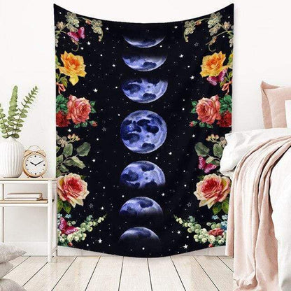 Moonligth Garden Tapestry Blackbrdstore