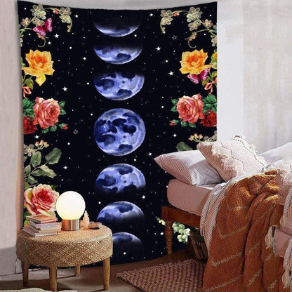 Moonligth Garden Tapestry Blackbrdstore