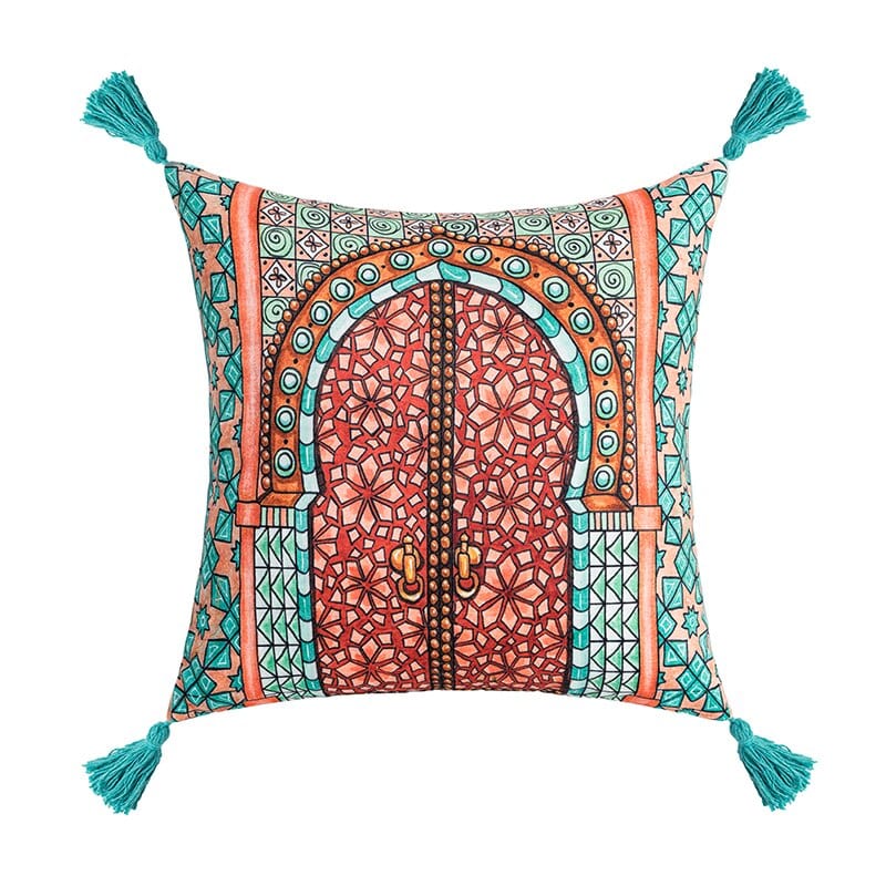 Moroccan Geometric Cushion Cover Blackbrdstore