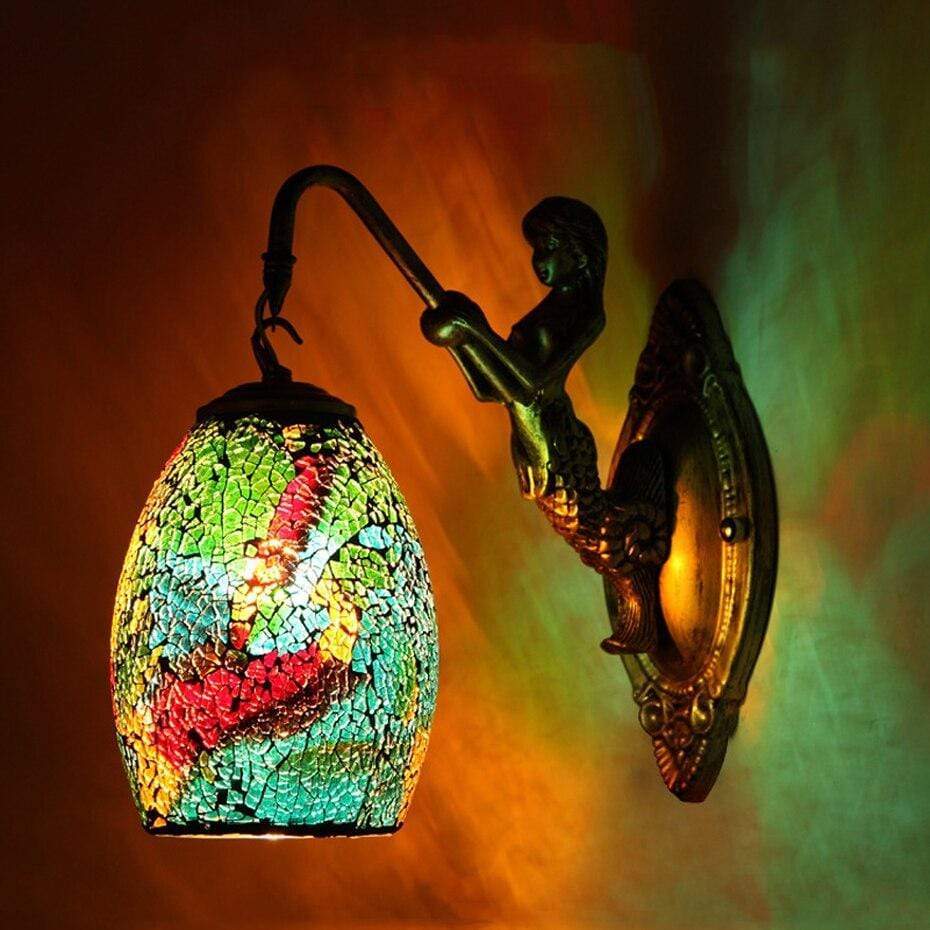Moroccan Mosaic Wall Sconce Lamp Blackbrdstore