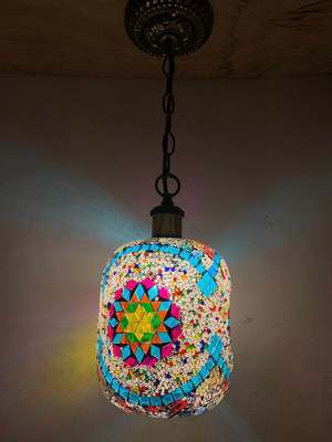 Mosaic Boho Chandelier Blackbrdstore