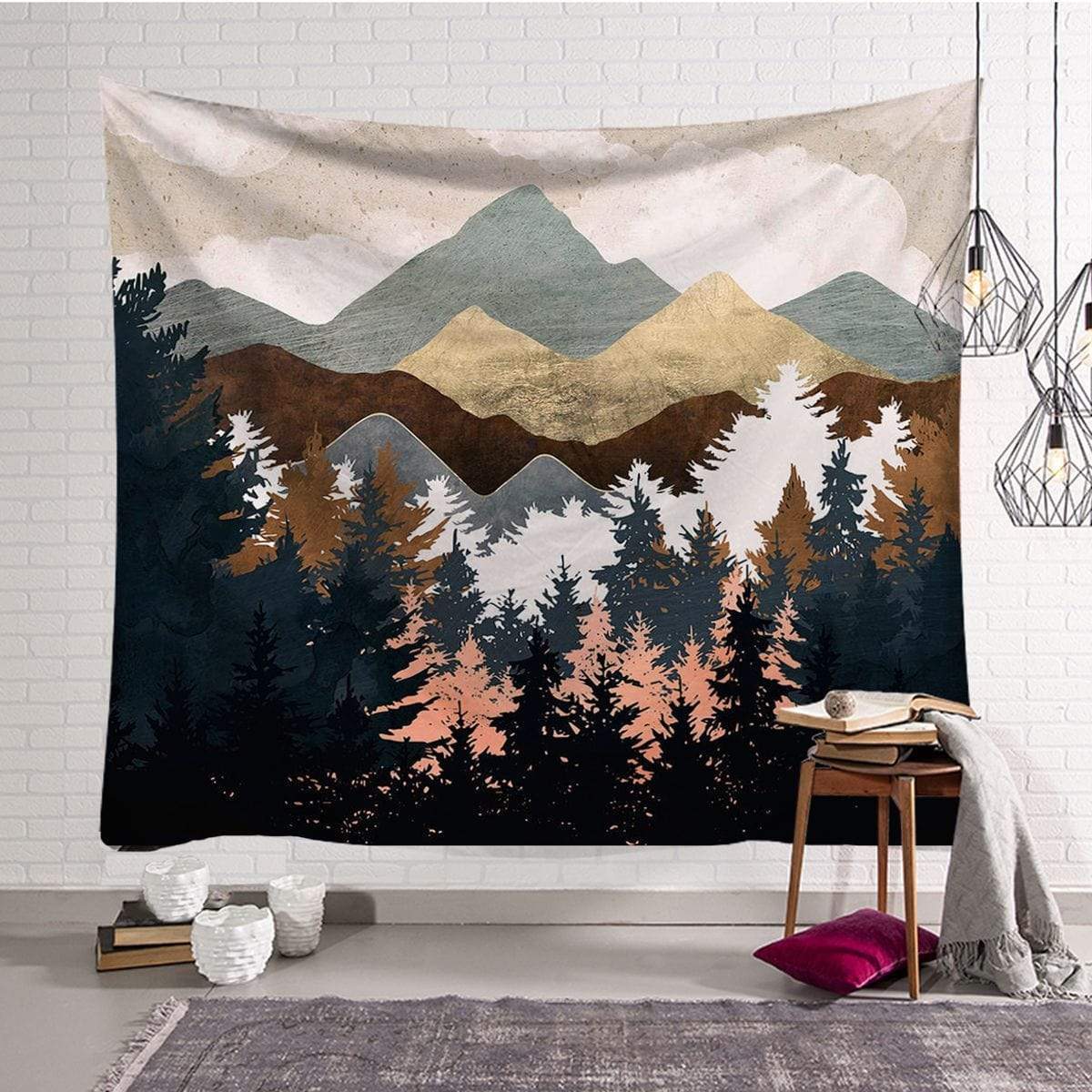 Mountain View Tapestry Blackbrdstore