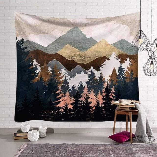 Mountain View Tapestry Blackbrdstore