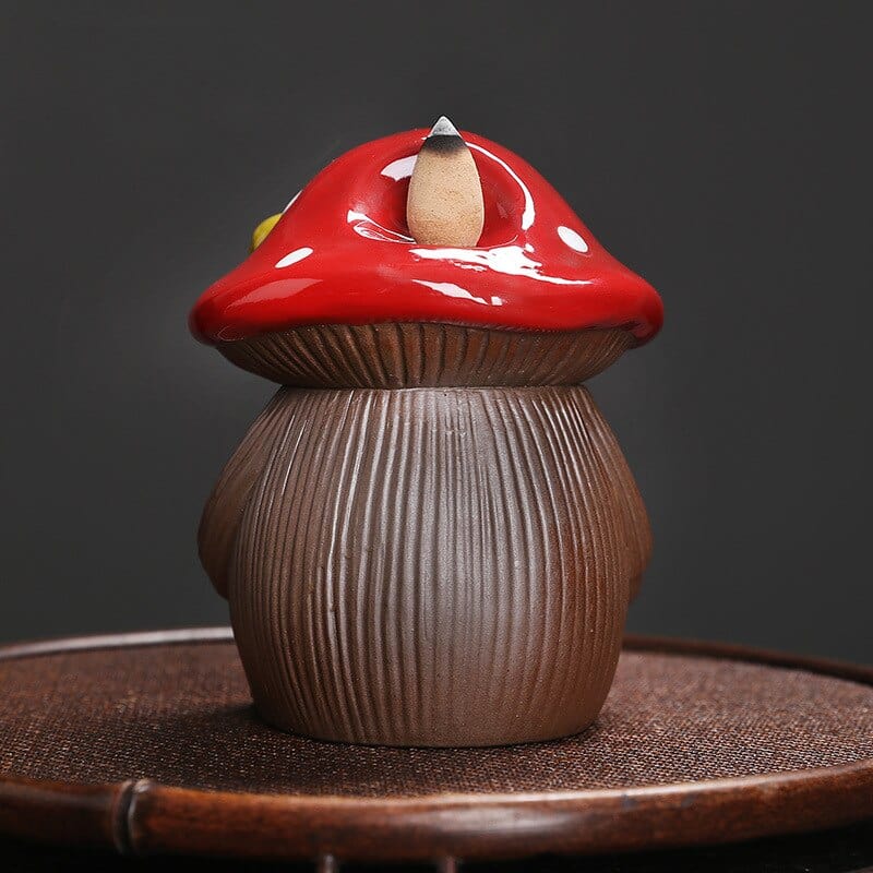 Mushroom Elf Incense Burner Blackbrdstore