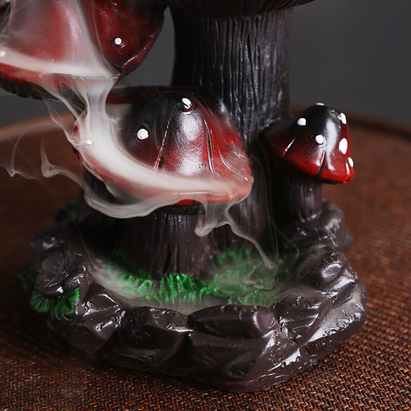 Mushroom Ladybug Incense Burner Blackbrdstore