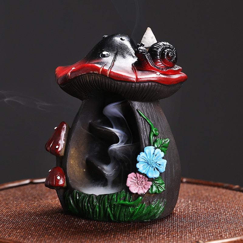 Mushroom & Pumpkin Incense Burner Blackbrdstore