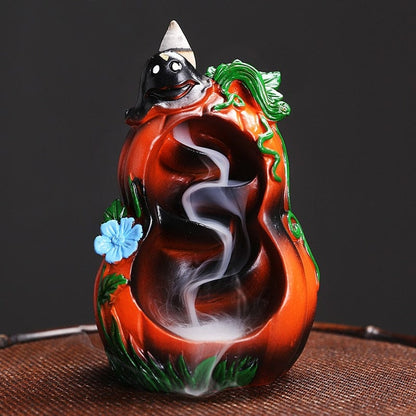 Mushroom & Pumpkin Incense Burner Blackbrdstore