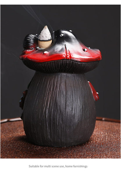 Mushroom & Pumpkin Incense Burner Blackbrdstore