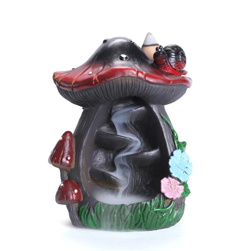 Mushroom & Pumpkin Incense Burner Blackbrdstore