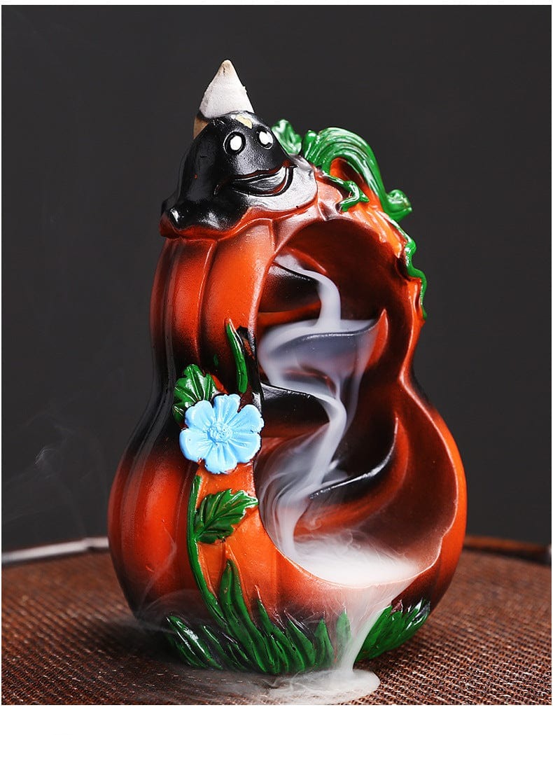 Mushroom & Pumpkin Incense Burner Blackbrdstore