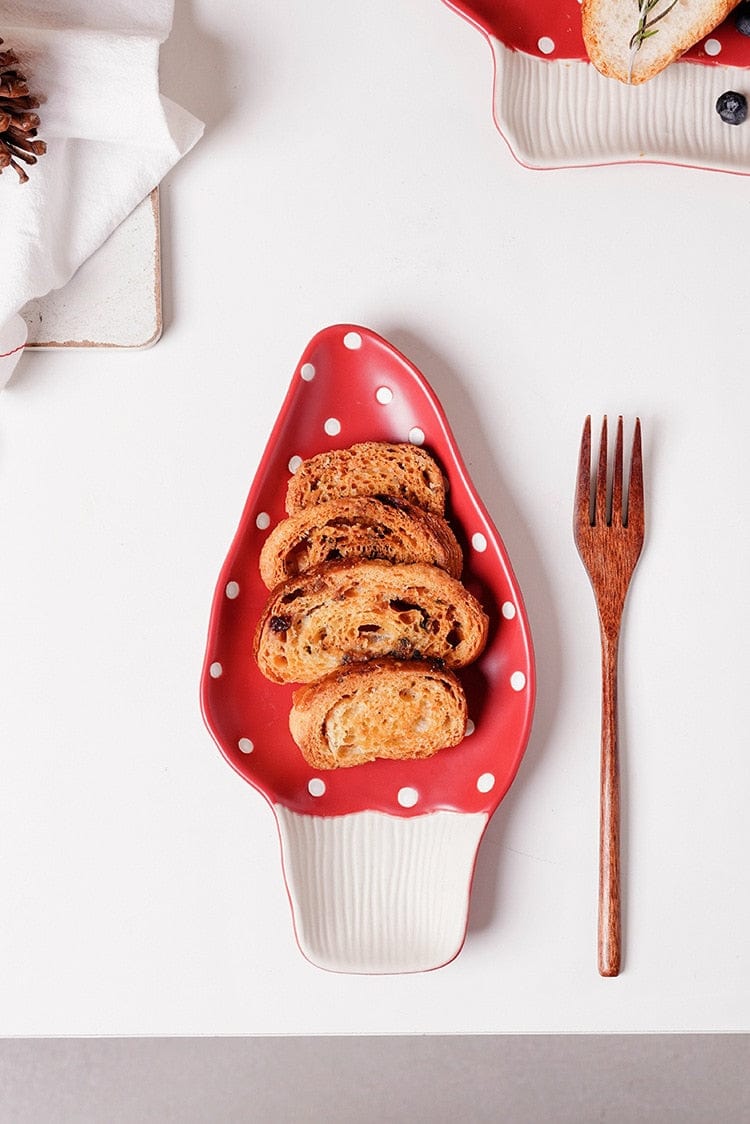 Mushroom Shaped Plates Blackbrdstore