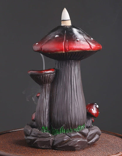 Mushroom Waterfall Incense Burner Blackbrdstore