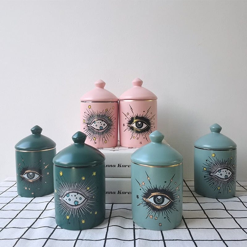 Mystical Eye Storage Jar Blackbrdstore