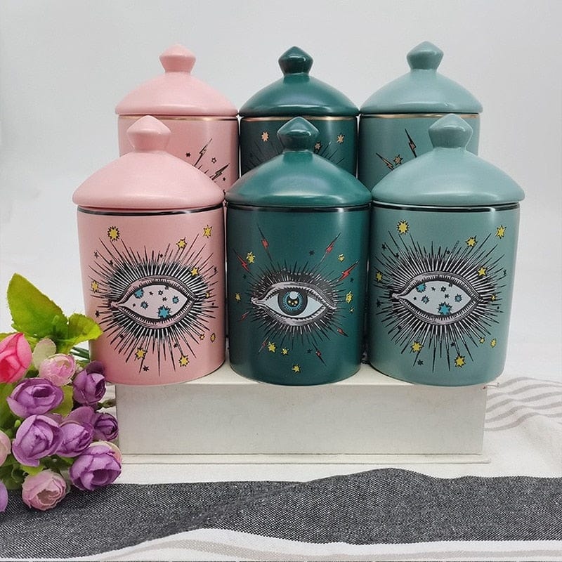 Mystical Eye Storage Jar Blackbrdstore