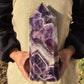 Natural Amethyst Quartz Crystal Wand Blackbrdstore