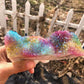 Natural Aura Rainbow Crystal Cluster Blackbrdstore