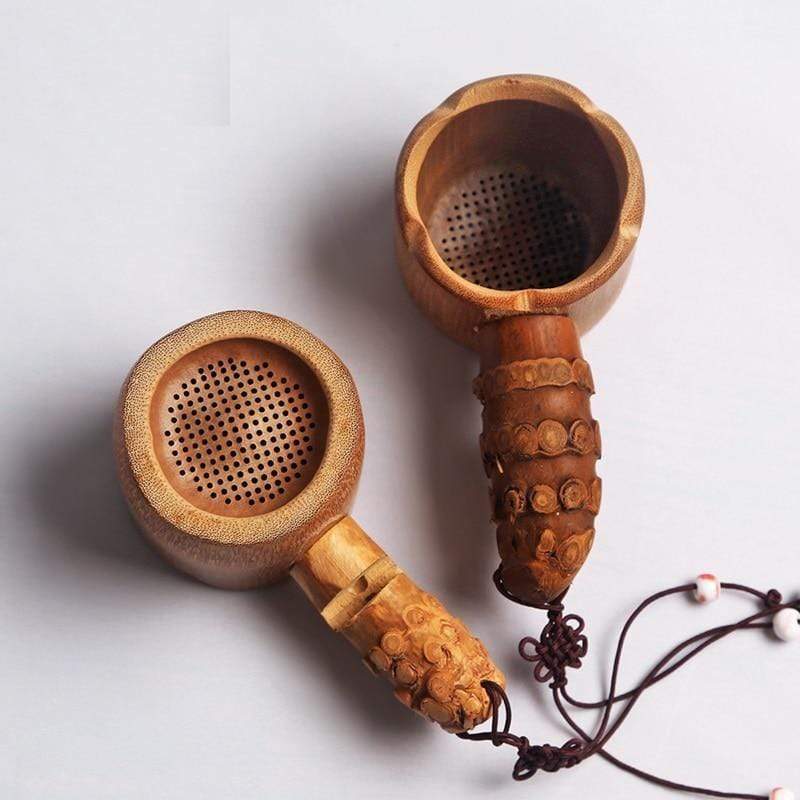 Natural Bamboo Tea Strainer Blackbrdstore