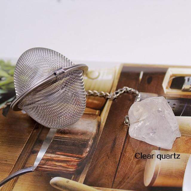 Natural Crystal Stone Tea Filter Blackbrdstore