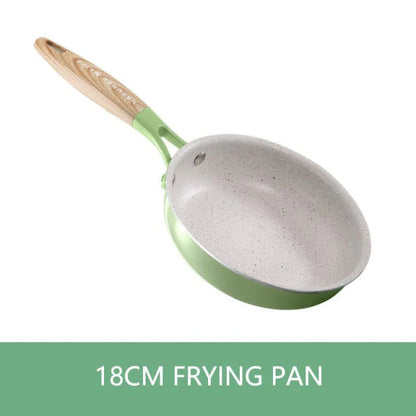 Non Stick Frying Pan With Wooden Handle Blackbrdstore