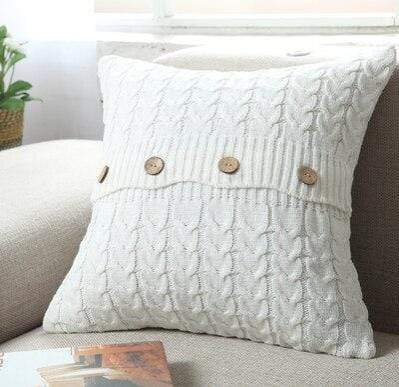 Nordic Fish Bone Pillow Cover Blackbrdstore