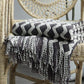 Nordic Knitted Zig Zag  Bed Thread Blackbrdstore