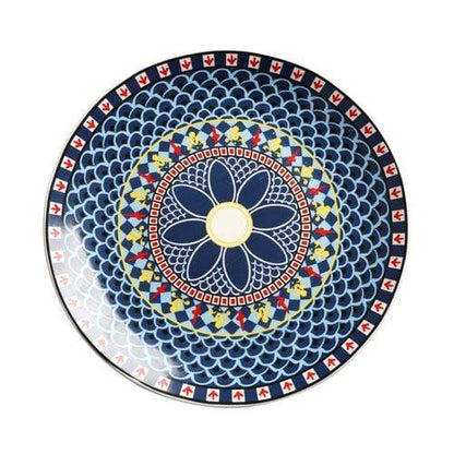 Nordic Mandala Ceramic Plate Blackbrdstore