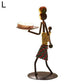 Nordic Metal Sculpture Candle Holder Blackbrdstore
