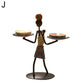 Nordic Metal Sculpture Candle Holder Blackbrdstore