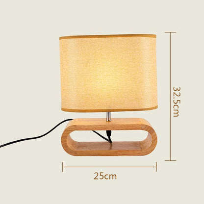 Nordic Wooden Table Lamp Blackbrdstore