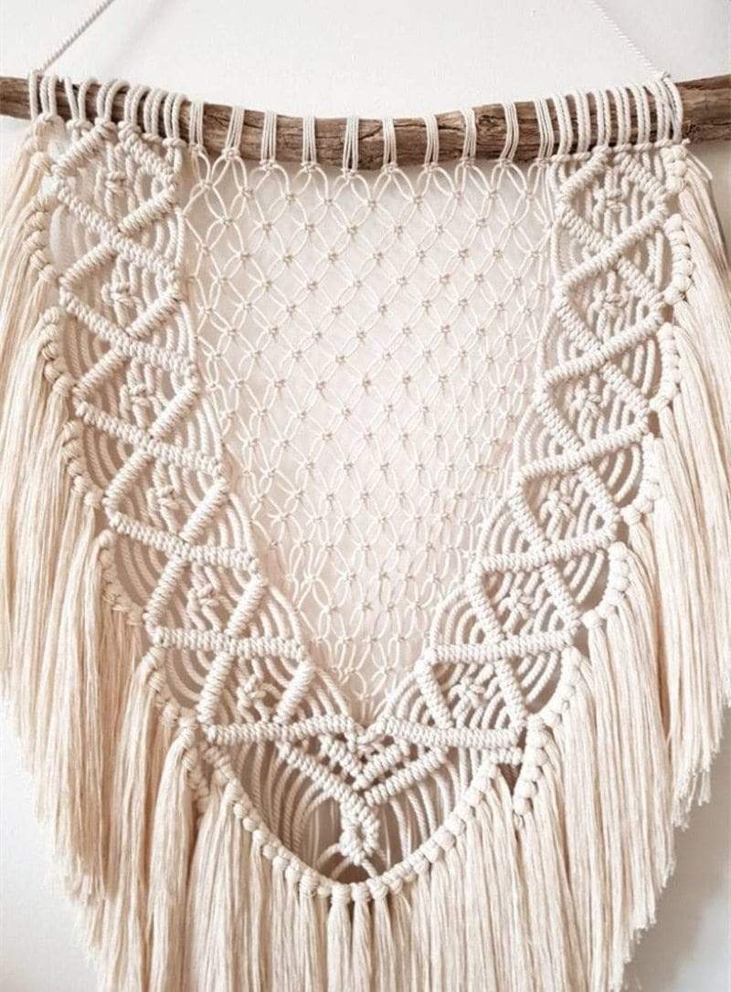 Oriental Hand-woven Tasseled  Macrame Blackbrdstore