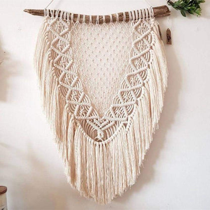 Oriental Hand-woven Tasseled  Macrame Blackbrdstore