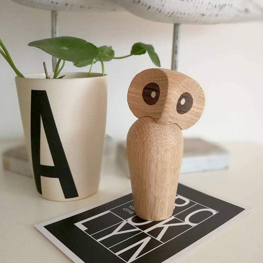 Owl Wood Figurines Blackbrdstore