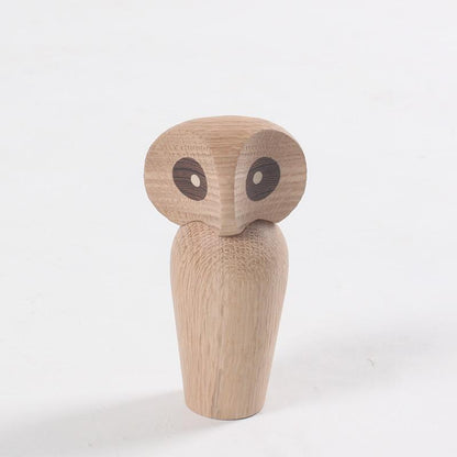 Owl Wood Figurines Blackbrdstore