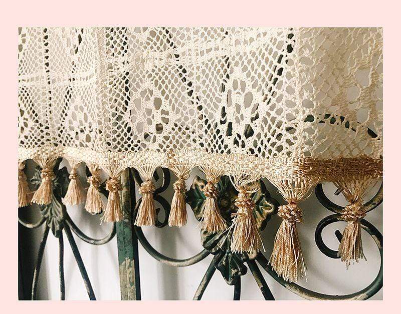 Pastoral Crochet Curtains Blackbrdstore