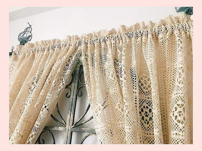 Pastoral Crochet Curtains Blackbrdstore