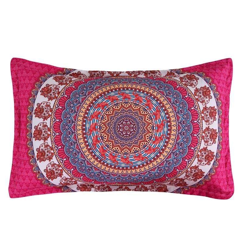 Pink Bohemian Mandala Bedding Set Blackbrdstore