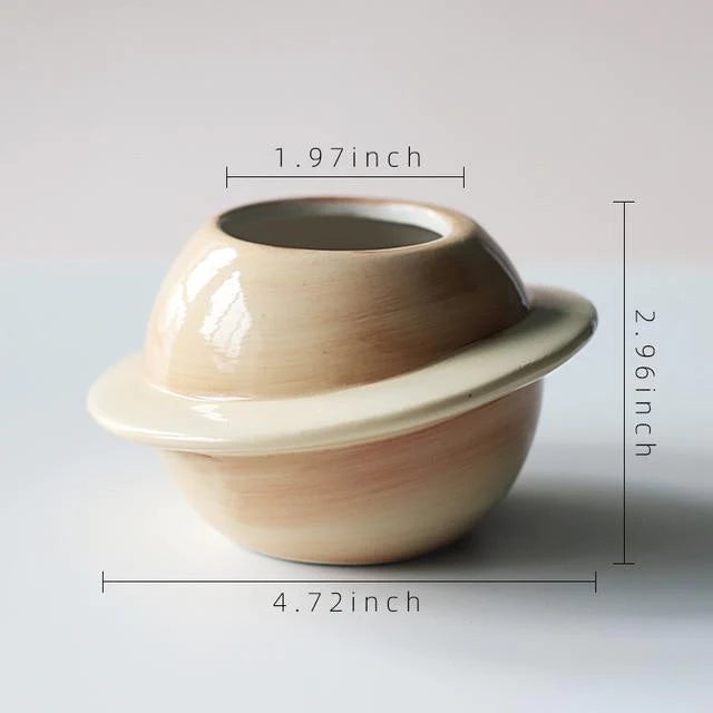 Planet Ceramic Pot Blackbrdstore
