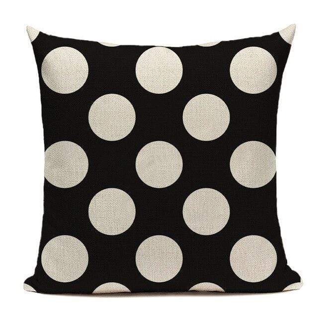 Polka Dots Cushion Cover Blackbrdstore