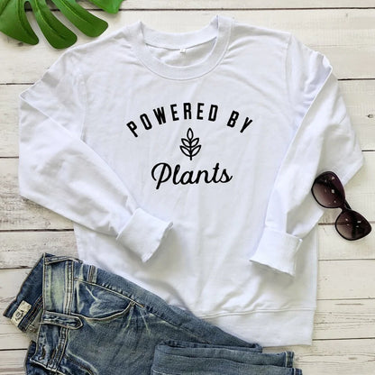 Powered By Plants Sweatshirt Blackbrdstore