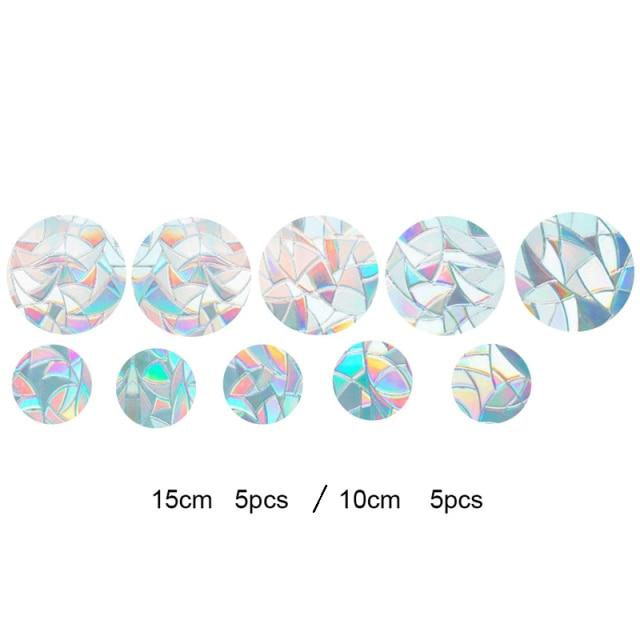 Rainbow Effect Window Stickers Blackbrdstore