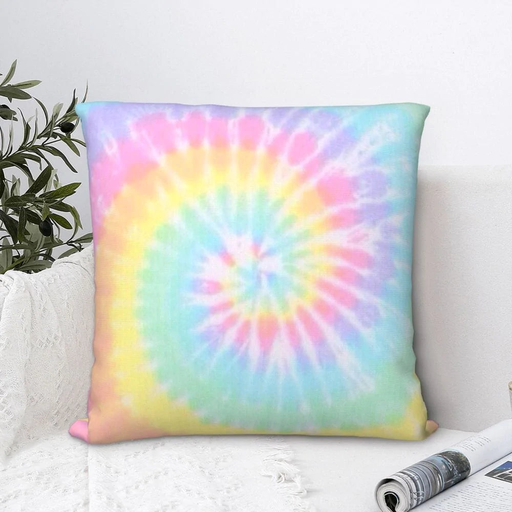 Rainbow Tie Dye Cushion Cover Blackbrdstore