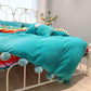Rainbow Velvet Flannel Bedding Set Blackbrdstore